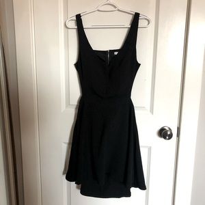 Black backless dress